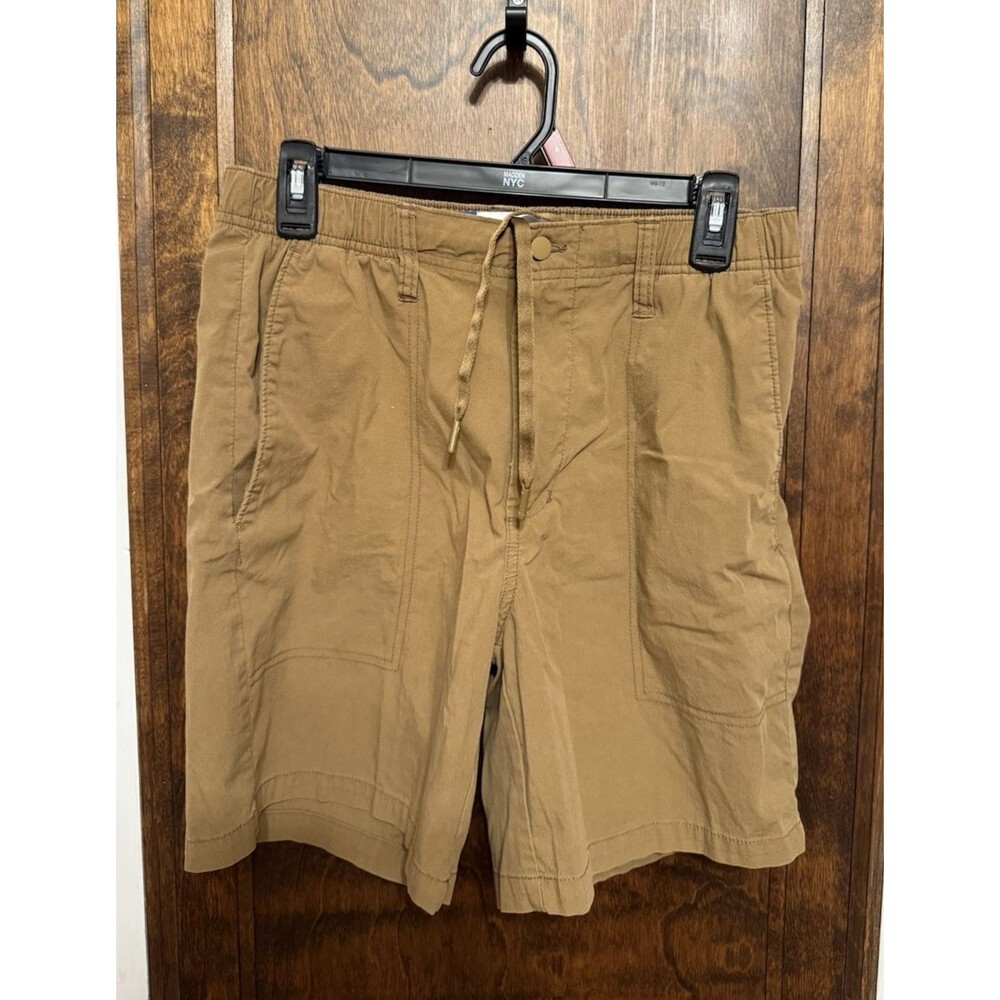 Old Navy Shorts Small Mens Khaki Tech Built-In Flex Casual with Drawstring